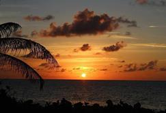 Cayman Islands Scuba Diving Holiday. Grand Cayman Dive Centre. Sunset.
